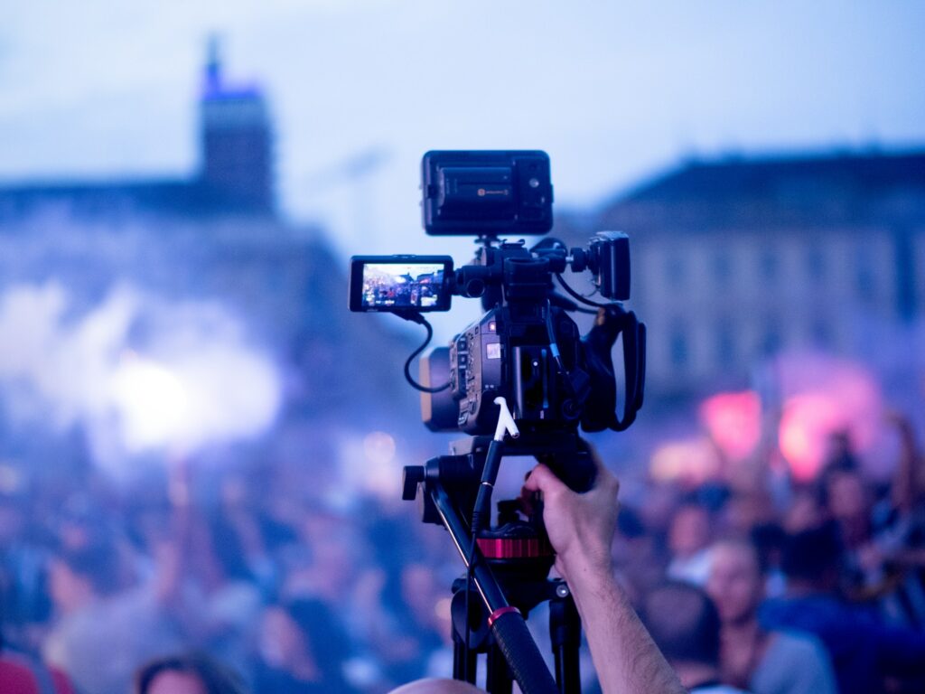 Broadcasting live event with video camera